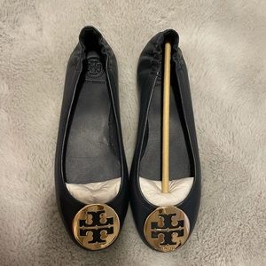 New out of box Tory Burch Minnie Travel Ballet with Metal - never been warn